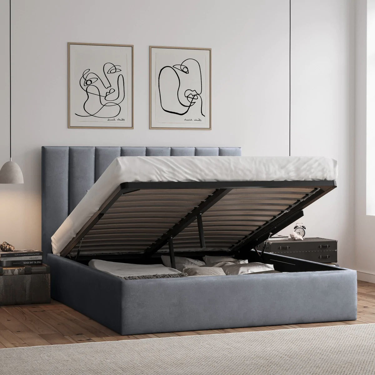 Liora Ottoman Storage Bed - Optional Mattress