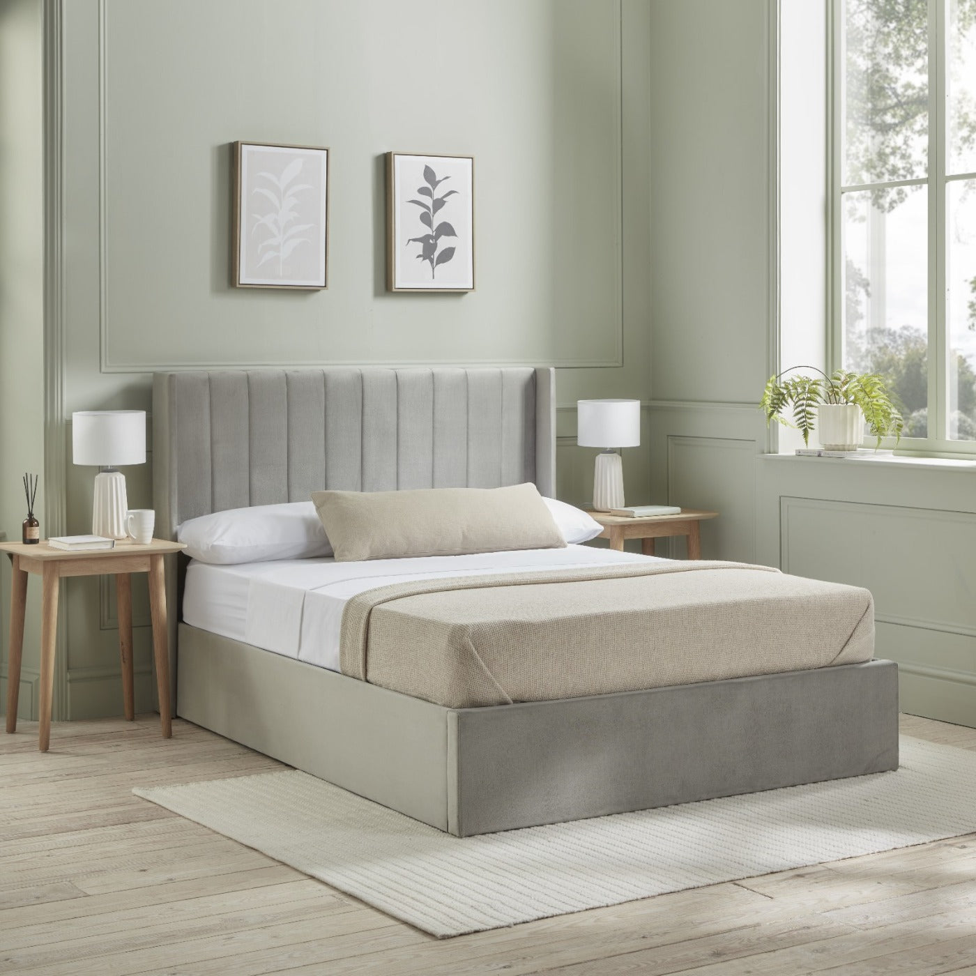 Emilie Ottoman Storage Bed - Optional Mattress