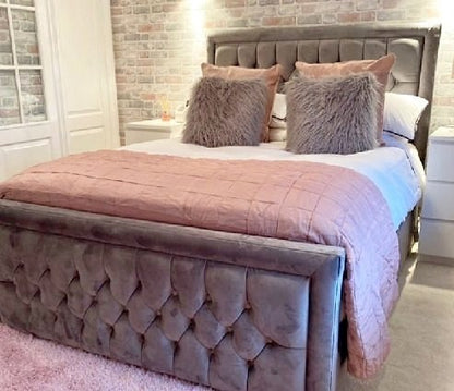 Hilton Bed With Mattress and optional Storage available