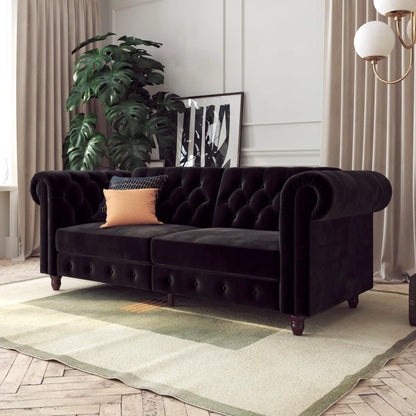 Dimmitt 3 Seater Velvet Sofa