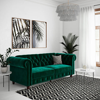 Dimmitt 3 Seater Velvet Sofa