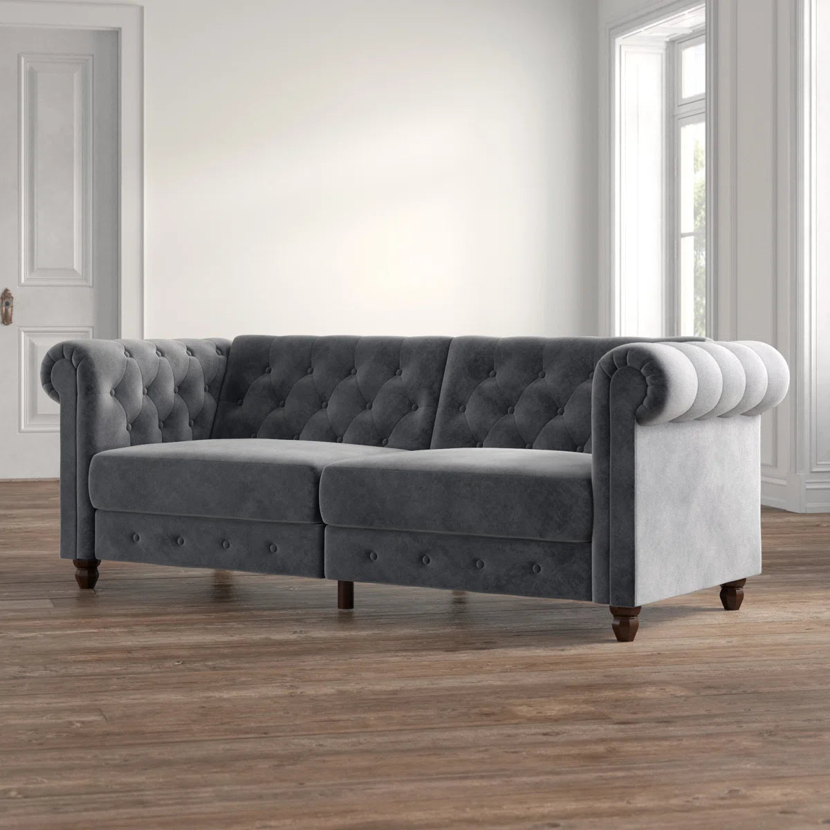 Dimmitt 3 Seater Velvet Sofa