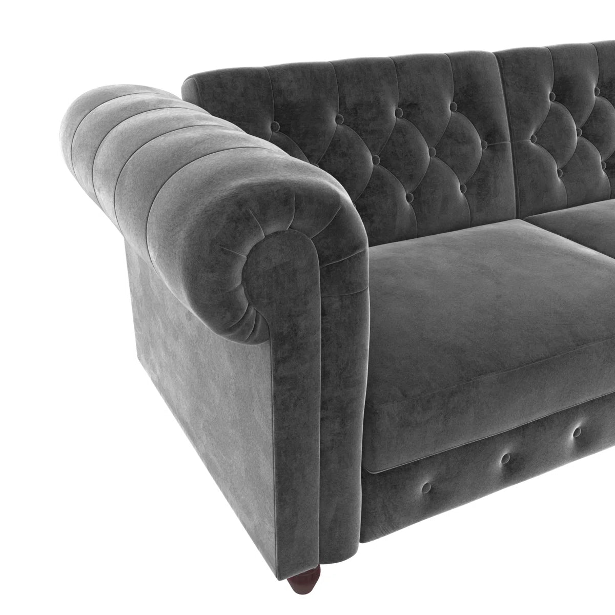 Dimmitt 3 Seater Velvet Sofa