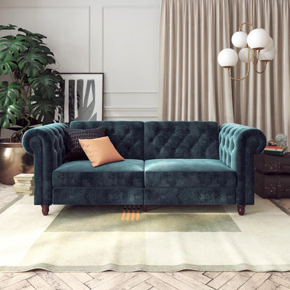 Dimmitt 3 Seater Velvet Sofa