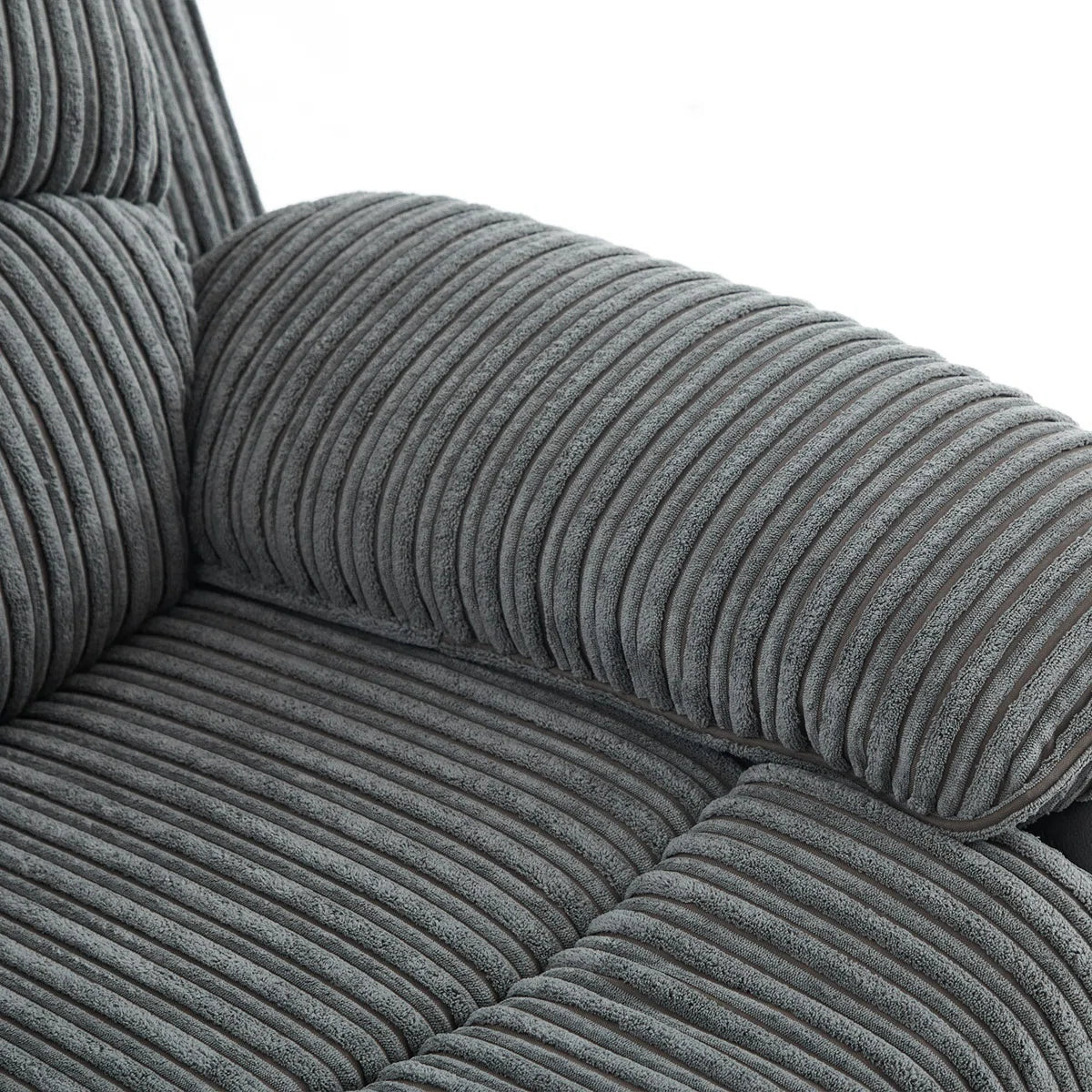 Reclining Sofa Sectional Recliner Plush Corduroy Couches Set Sofa (3+2)