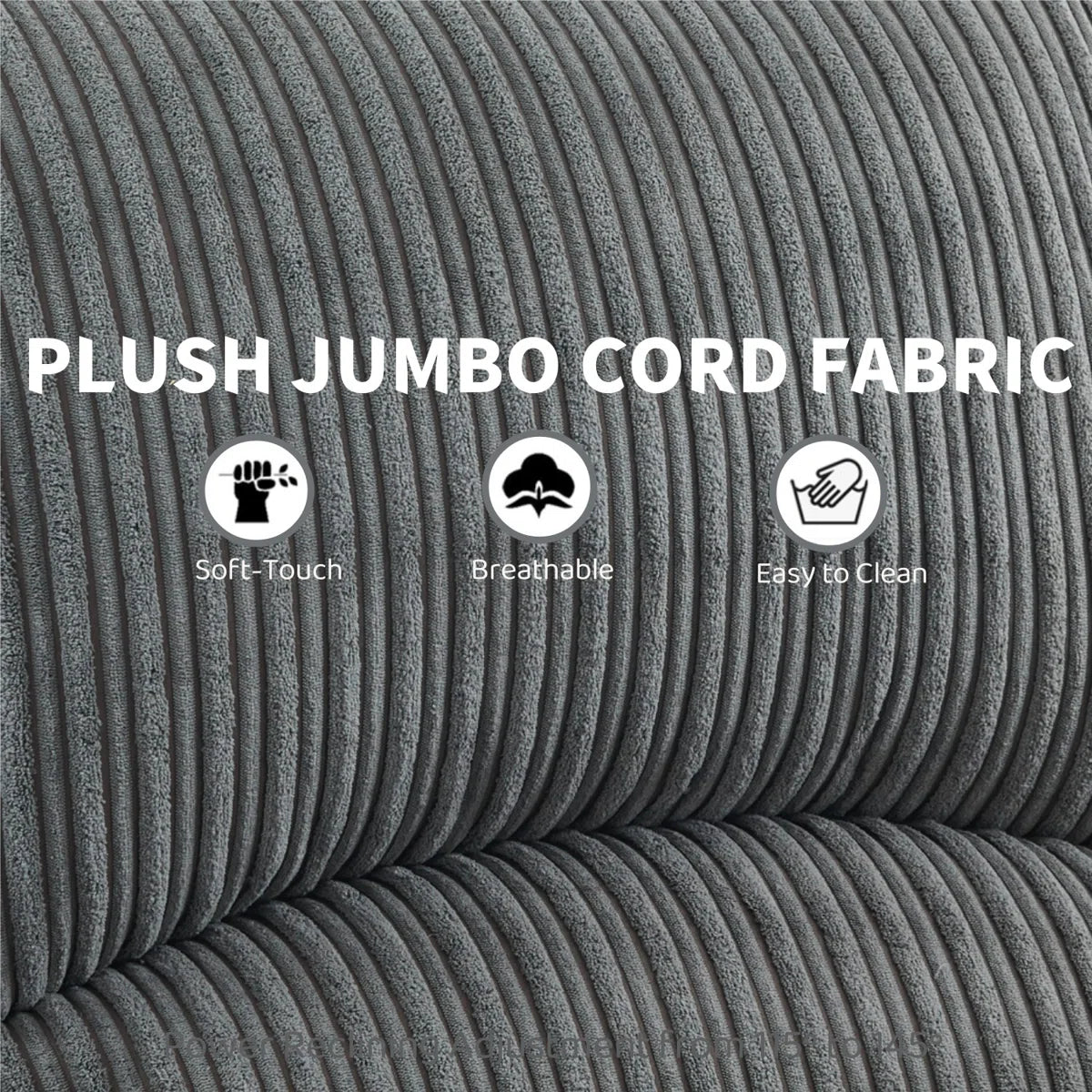 Reclining Sofa Sectional Recliner Plush Corduroy Couches Set Sofa (3+2)