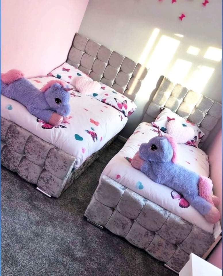 Cubic Bed with slatted base and optional Gas lift Storage