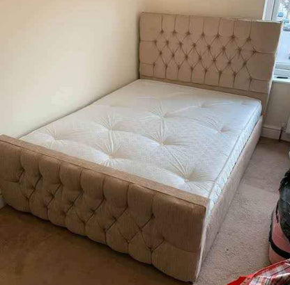 Florida Chesterfield Bed with Slatted Base and optional storage
