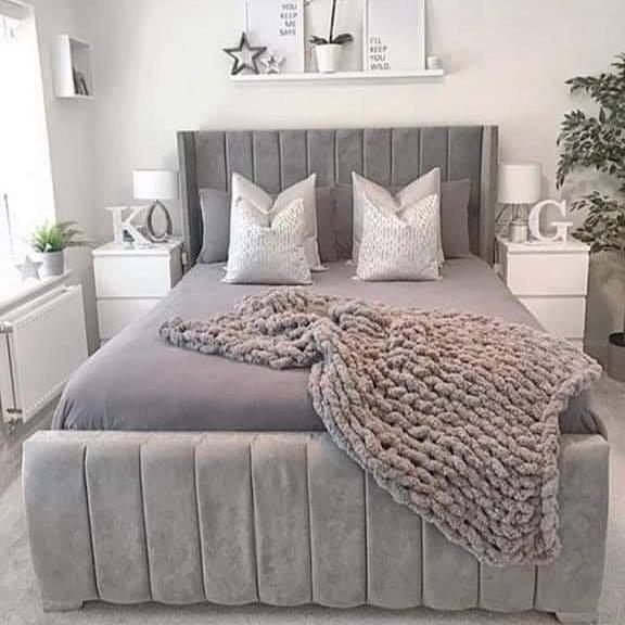 Winged Panel line bed with optional storage