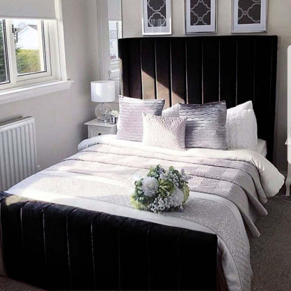 Winged Panel line bed with optional storage