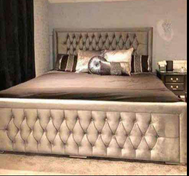 Hilton Bed With Mattress and optional Storage available