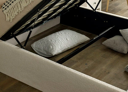 Belford Chesterfield Ottoman Sleigh Bed Frame with mattress