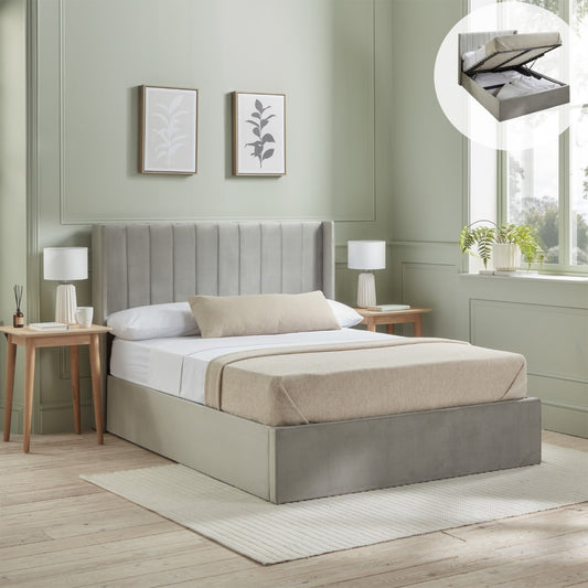 Emilie Ottoman Storage Bed - Optional Mattress