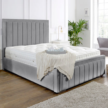 Giselle Upholstered Bed Frame - Optional Mattress