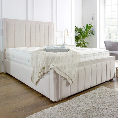Giselle Upholstered Bed Frame - Optional Mattress
