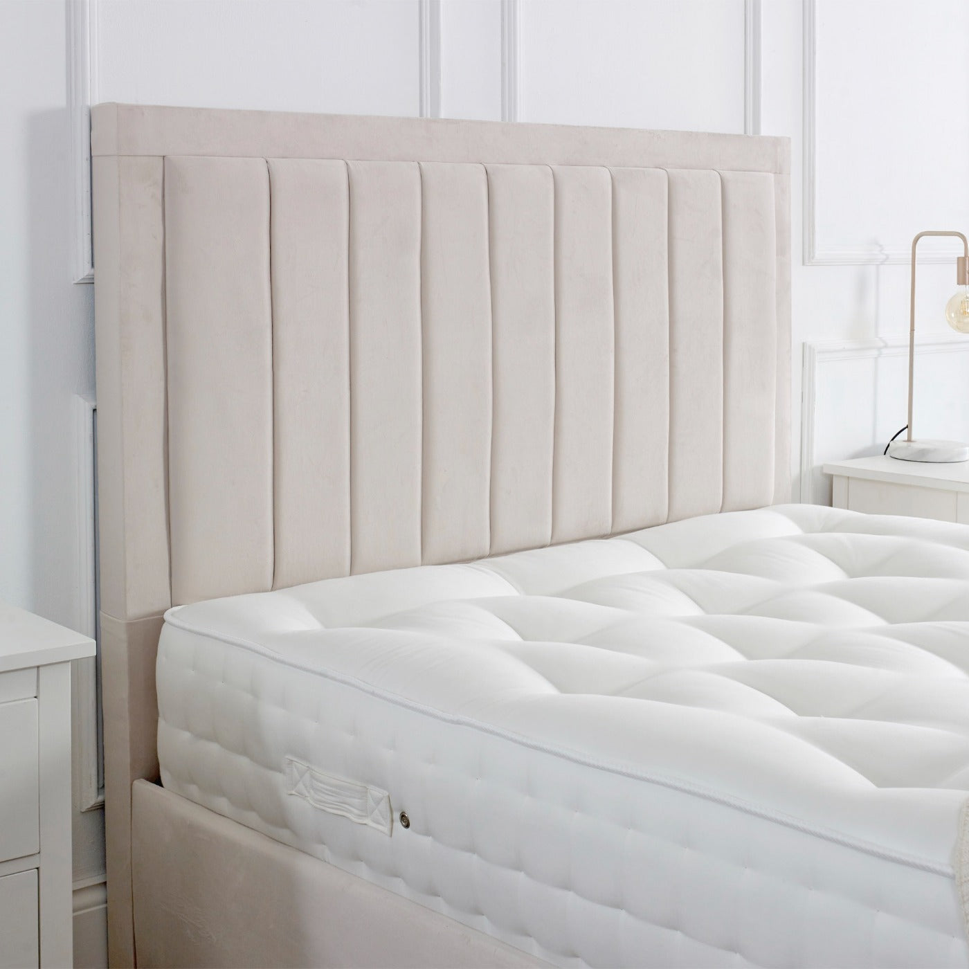 Giselle Upholstered Bed Frame - Optional Mattress