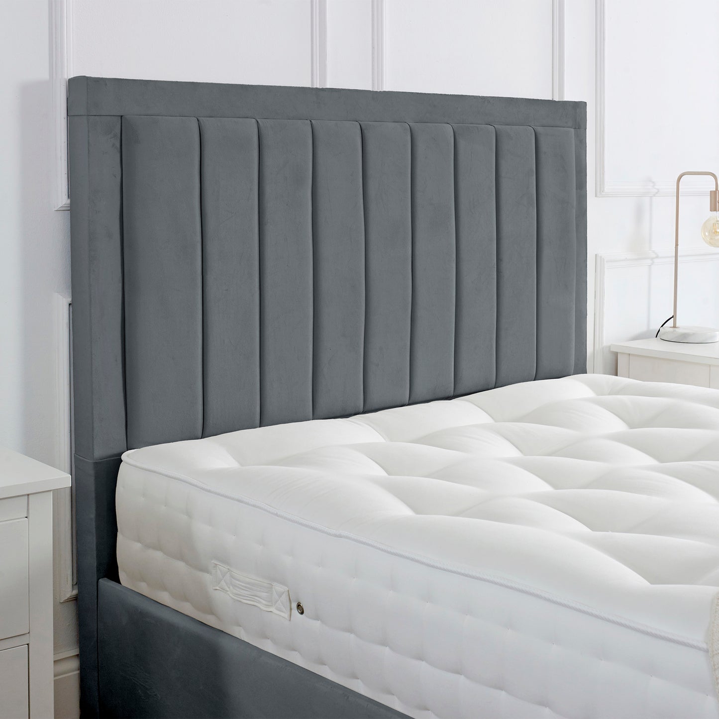 Giselle Upholstered Bed Frame - Optional Mattress