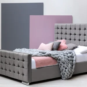 Cubic Upholstered Bed | Optional Storage