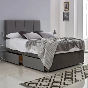 Divan Bed With Panel Line | Optional Storage