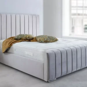 Panel Upholstered Bed | Optional Storage