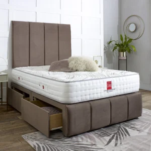 Milan divan bed set with headboard and footboard