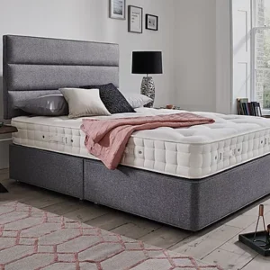 Divan Bed With Panel Line Headboard | Optional Storage