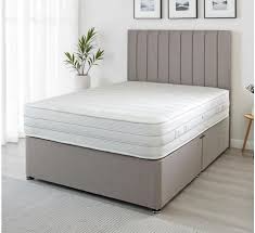 Divan Bed With Panel Line Headboard | Optional Storage